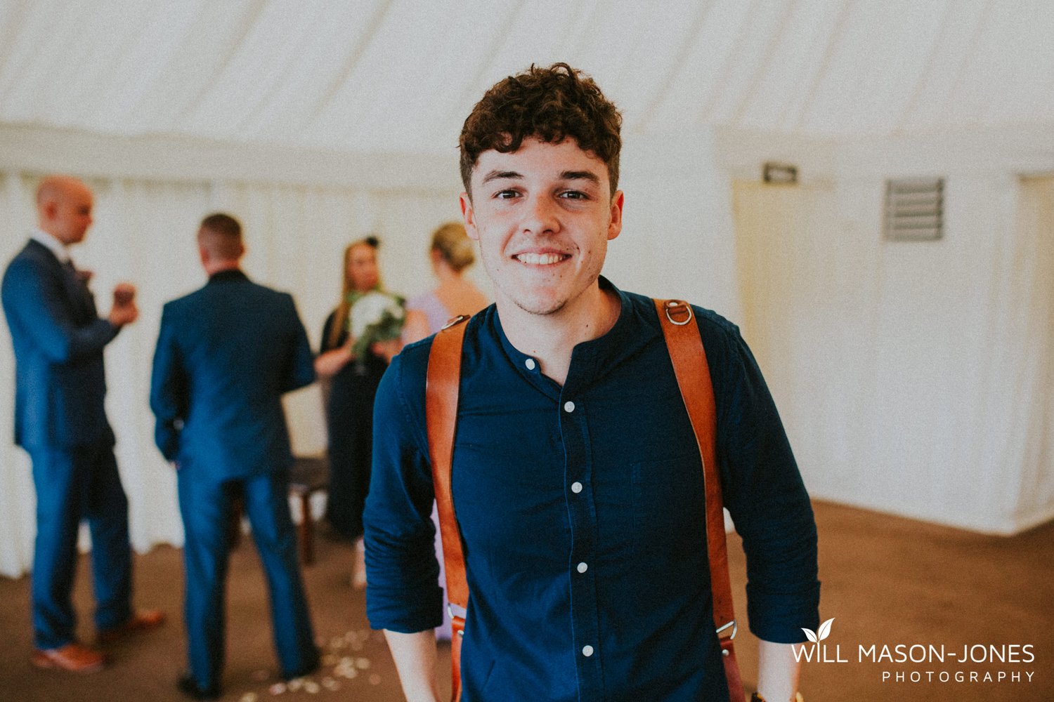 Marquee reception wedding photograph taken at Oxwich Bay Hotel on Gower